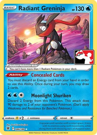 Radiant Greninja - Holofoil Prize Pack Series Cards - Radiant Rare Prize Pack Series Cards Pokemon Single Squirtle Squad Card Shop.