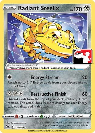 Radiant Steelix - Holofoil Prize Pack Series Cards - Radiant Rare Prize Pack Series Cards Pokemon Single Squirtle Squad Card Shop.