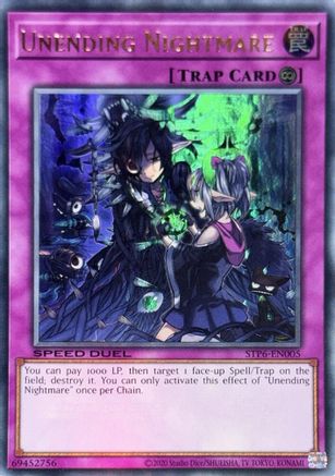 Unending Nightmare (STP6-EN005) - Speed Duel: Tournament Pack 6 Unlimited Speed Duel: Tournament Pack 6 Yugioh Single Squirtle Squad Card Shop.