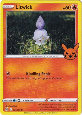 Litwick 024 Trick or Trade BOOster Bundle 2023 - Common Trick or Trade BOOster Bundle 2023 Pokemon Single Squirtle Squad Card Shop.