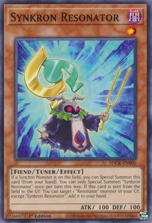 Synkron Resonator (SDCK-EN006) - Structure Deck: The Crimson King 1st Edition Structure Deck: The Crimson King Yugioh Single Squirtle Squad Card Shop.