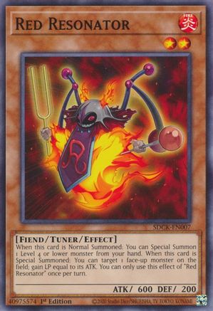 Red Resonator (SDCK-EN007) - Structure Deck: The Crimson King 1st Edition Structure Deck: The Crimson King Yugioh Single Squirtle Squad Card Shop.