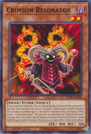 Crimson Resonator (SDCK-EN008) - Structure Deck: The Crimson King 1st Edition Structure Deck: The Crimson King Yugioh Single Squirtle Squad Card Shop.