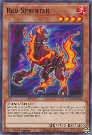 Red Sprinter (SDCK-EN011) - Structure Deck: The Crimson King 1st Edition Structure Deck: The Crimson King Yugioh Single Squirtle Squad Card Shop.