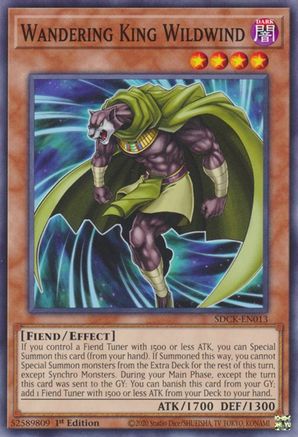 Wandering King Wildwind (SDCK-EN013) - Structure Deck: The Crimson King 1st Edition Structure Deck: The Crimson King Yugioh Single Squirtle Squad Card Shop.