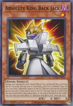 Absolute King Back Jack (SDCK-EN016) - Structure Deck: The Crimson King 1st Edition Structure Deck: The Crimson King Yugioh Single Squirtle Squad Card Shop.