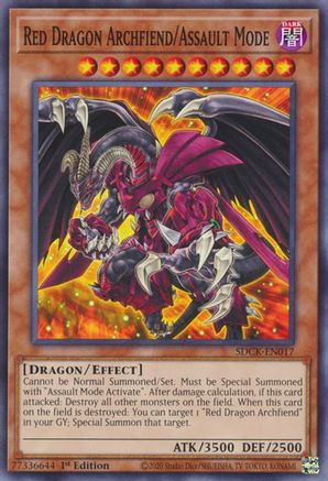 Red Dragon Archfiend/Assault Mode (SDCK-EN017) - Structure Deck: The Crimson King 1st Edition Structure Deck: The Crimson King Yugioh Single Squirtle Squad Card Shop.