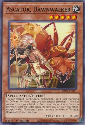 Ascator, Dawnwalker (SDCK-EN021) - Structure Deck: The Crimson King 1st Edition Structure Deck: The Crimson King Yugioh Single Squirtle Squad Card Shop.