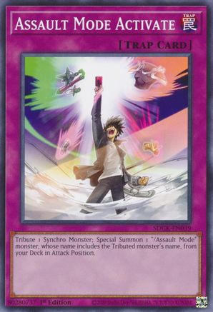 Assault Mode Activate (SDCK-EN039) - Structure Deck: The Crimson King 1st Edition Structure Deck: The Crimson King Yugioh Single Squirtle Squad Card Shop.