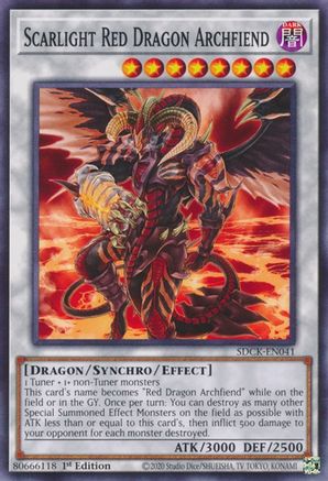 Scarlight Red Dragon Archfiend (SDCK-EN041) - Structure Deck: The Crimson King 1st Edition Structure Deck: The Crimson King Yugioh Single Squirtle Squad Card Shop.