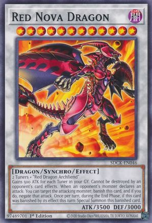 Red Nova Dragon (SDCK-EN046) - Structure Deck: The Crimson King 1st Edition Structure Deck: The Crimson King Yugioh Single Squirtle Squad Card Shop.