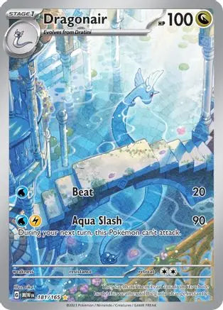 Dragonair 181/165 - Holofoil SV Scarlet & Violet 151 - Illustration Rare SV: Scarlet & Violet 151 Pokemon Single Squirtle Squad Card Shop.