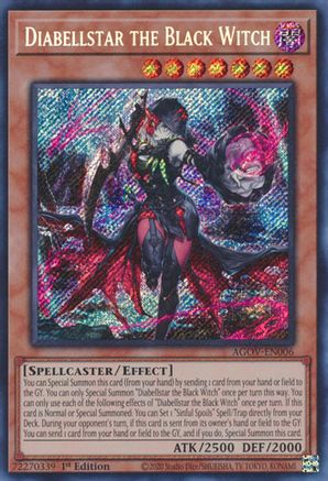 Diabellstar the Black Witch (AGOV-EN006) - Age of Overlord 1st Edition Age of Overlord Yugioh Single Squirtle Squad Card Shop.