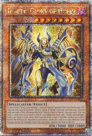 Imsety, Glory of Horus (Quarter Century Secret Rare) (AGOV-EN011) - Age of Overlord 1st Edition Age of Overlord Yugioh Single Squirtle Squad Card Shop.