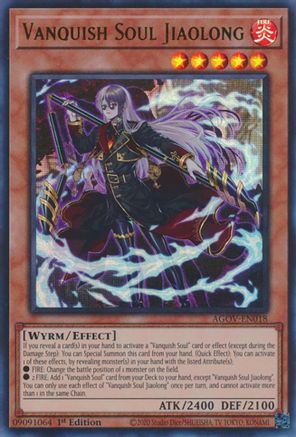 Vanquish Soul Jiaolong (AGOV-EN018) - Age of Overlord 1st Edition Age of Overlord Yugioh Single Squirtle Squad Card Shop.