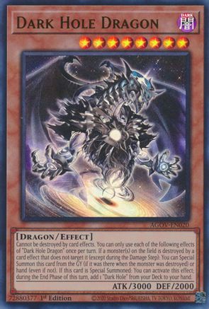 Dark Hole Dragon (AGOV-EN020) - Age of Overlord 1st Edition Age of Overlord Yugioh Single Squirtle Squad Card Shop.