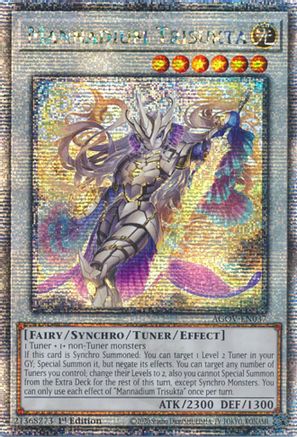 Mannadium Trisukta (Quarter Century Secret Rare) (AGOV-EN037) - Age of Overlord 1st Edition Age of Overlord Yugioh Single Squirtle Squad Card Shop.