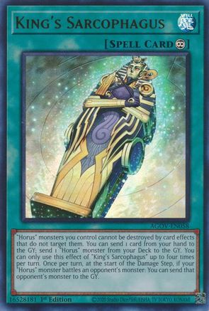 King's Sarcophagus (AGOV-EN058) - Age of Overlord 1st Edition Age of Overlord Yugioh Single Squirtle Squad Card Shop.