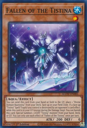 Fallen of the Tistina (AGOV-EN086) - Age of Overlord 1st Edition Age of Overlord Yugioh Single Squirtle Squad Card Shop.
