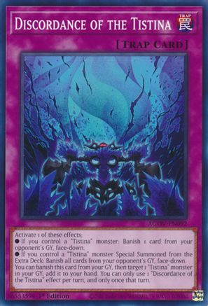 Discordance of the Tistina (AGOV-EN092) - Age of Overlord 1st Edition Age of Overlord Yugioh Single Squirtle Squad Card Shop.