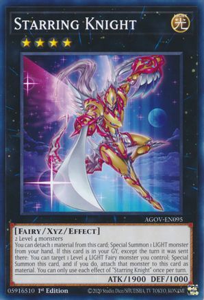 Starring Knight (AGOV-EN095) - Age of Overlord 1st Edition Age of Overlord Yugioh Single Squirtle Squad Card Shop.