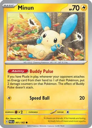 Minun 061/182 SV04 Paradox Rift - Common