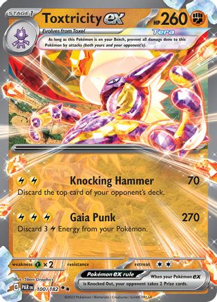 Toxtricity ex 100/182 – Paradox Rift – Holofoil Double Rare