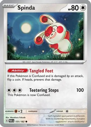 Spinda 151 - Reverse Holofoil SV04 Paradox Rift - Common