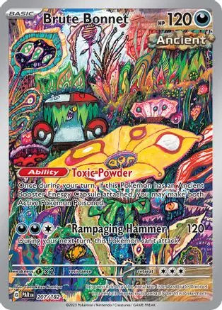 Brute Bonnet 207/182 - Holofoil SV04 Paradox Rift - Illustration Rare SV04: Paradox Rift Pokemon Single Squirtle Squad Card Shop.