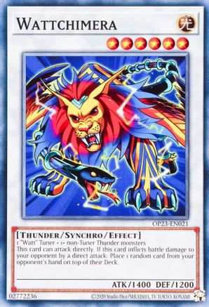 Wattchimera (OP23-EN021) - OTS Tournament Pack 23 Unlimited OTS Tournament Pack 23 Yugioh Single Squirtle Squad Card Shop.