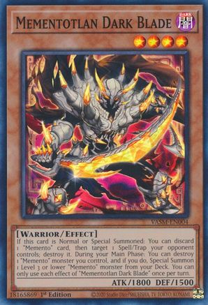 Mementotlan Dark Blade (VASM-EN004) - Valiant Smashers 1st Edition Valiant Smashers Yugioh Single Squirtle Squad Card Shop.
