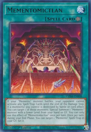 Mementomictlan (VASM-EN008) - Valiant Smashers 1st Edition Valiant Smashers Yugioh Single Squirtle Squad Card Shop.
