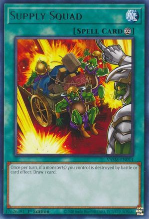 Supply Squad (VASM-EN014) - Valiant Smashers 1st Edition Valiant Smashers Yugioh Single Squirtle Squad Card Shop.