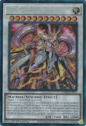 Centur-Ion Legatia (CR) (VASM-EN019) - Valiant Smashers 1st Edition Valiant Smashers Yugioh Single Squirtle Squad Card Shop.