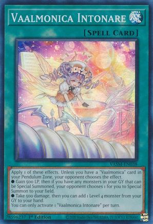 Vaalmonica Intonare (VASM-EN038) - Valiant Smashers 1st Edition Valiant Smashers Yugioh Single Squirtle Squad Card Shop.