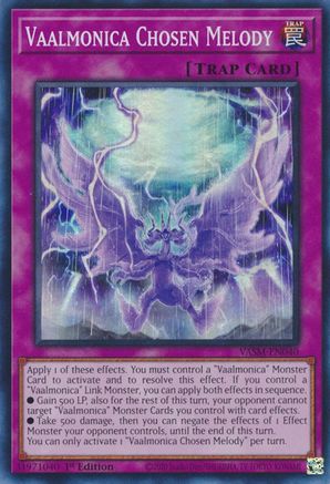Vaalmonica Chosen Melody (VASM-EN040) - Valiant Smashers 1st Edition Valiant Smashers Yugioh Single Squirtle Squad Card Shop.