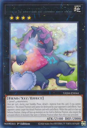 Number 41: Bagooska the Terribly Tired Tapir (VASM-EN044) - Valiant Smashers 1st Edition Valiant Smashers Yugioh Single Squirtle Squad Card Shop.