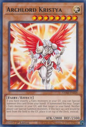 Archlord Kristya (VASM-EN048) - Valiant Smashers 1st Edition Valiant Smashers Yugioh Single Squirtle Squad Card Shop.