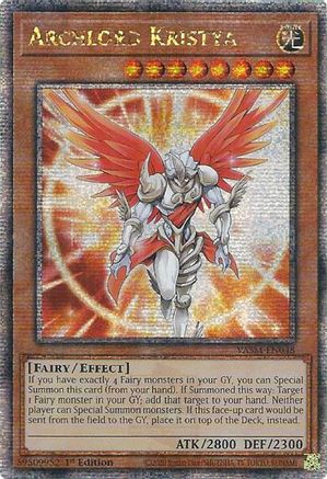 Archlord Kristya (Quarter Century Secret Rare) (VASM-EN048) - Valiant Smashers 1st Edition Valiant Smashers Yugioh Single Squirtle Squad Card Shop.