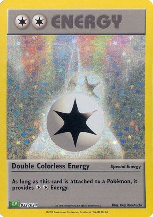 Double Colorless Energy (CLV) 032 - Holofoil Trading Card Game Classic - Classic Collection
