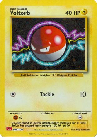 Voltorb 010 (H) - Trading Card Game Classic - CC