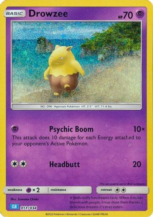 Drowzee 011 (H) - Trading Card Game Classic - CC