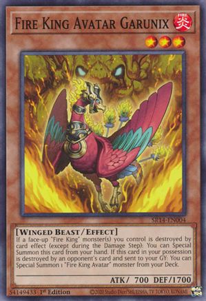Fire King Avatar Garunix (SR14-EN004) - Structure Deck: Fire Kings Unlimited Structure Deck: Fire Kings Yugioh Single Squirtle Squad Card Shop.