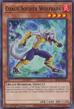 Coach Soldier Wolfbark (SR14-EN011) - Structure Deck: Fire Kings 1st Edition Structure Deck: Fire Kings Yugioh Single Squirtle Squad Card Shop.