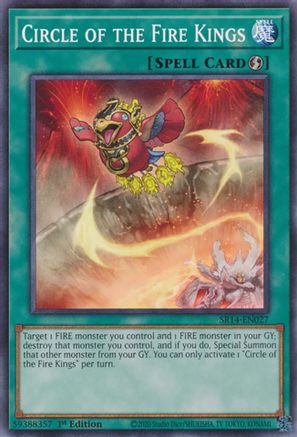 Circle of the Fire Kings (SR14-EN027) - Structure Deck: Fire Kings Unlimited Structure Deck: Fire Kings Yugioh Single Squirtle Squad Card Shop.
