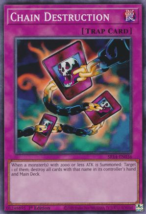 Chain Destruction (SR14-EN036) - Structure Deck: Fire Kings Unlimited Structure Deck: Fire Kings Yugioh Single Squirtle Squad Card Shop.