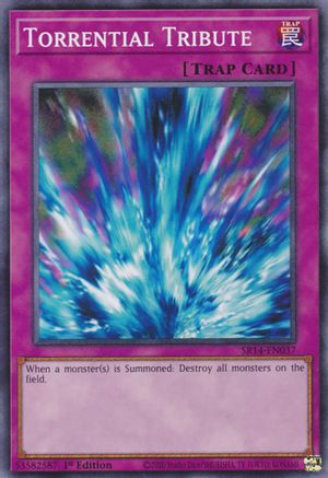 Torrential Tribute (SR14-EN037) - Structure Deck: Fire Kings 1st Edition Structure Deck: Fire Kings Yugioh Single Squirtle Squad Card Shop.