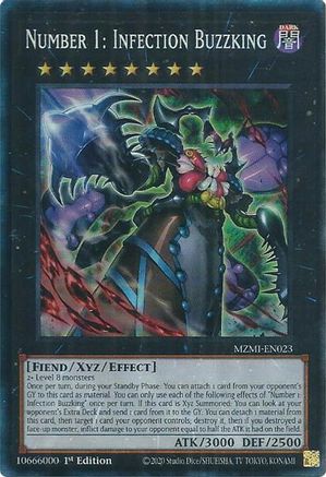 Number 1: Infection Buzzking (CR) (MZMI-EN023) - Maze of Millennia 1st Edition Maze of Millennia Yugioh Single Squirtle Squad Card Shop.