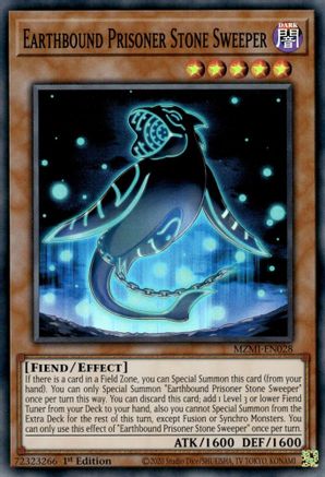 Earthbound Prisoner Stone Sweeper (MZMI-EN028) - Maze of Millennia 1st Edition Maze of Millennia Yugioh Single Squirtle Squad Card Shop.