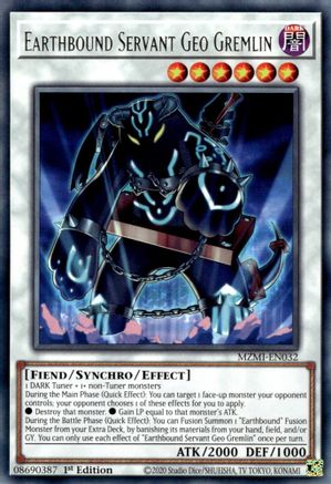 Earthbound Servant Geo Gremlin (MZMI-EN032) - Maze of Millennia 1st Edition Maze of Millennia Yugioh Single Squirtle Squad Card Shop.